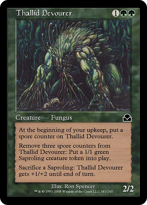 Thallid Devourer, carta Magic di tipo Creature — Fungus illustrata da Ron Spencer