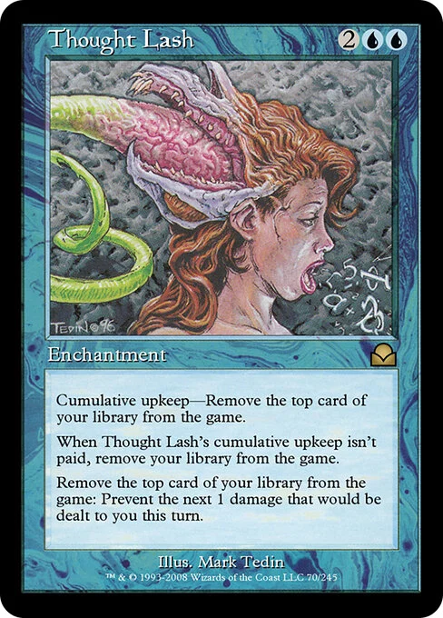 Thought Lash, carta Magic di tipo Enchantment illustrata da Mark Tedin