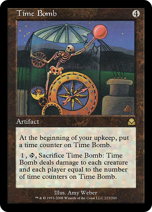 Time Bomb, carta Magic di tipo Artifact illustrata da Amy Weber