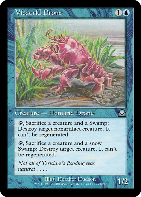 Viscerid Drone, carta Magic di tipo Creature — Homarid Drone illustrata da Heather Hudson