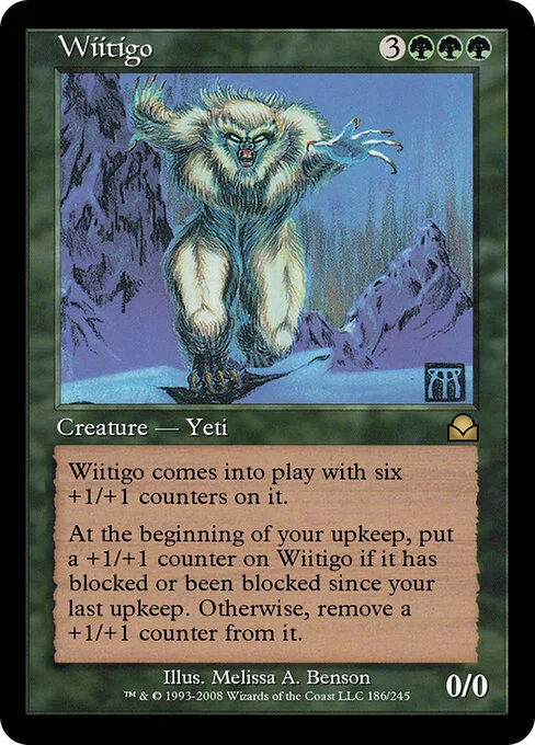Wiitigo, carta Magic di tipo Creature — Yeti illustrata da Melissa A. Benson