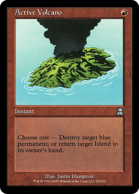 Active Volcano, carta Magic di tipo Instant illustrata da Justin Hampton