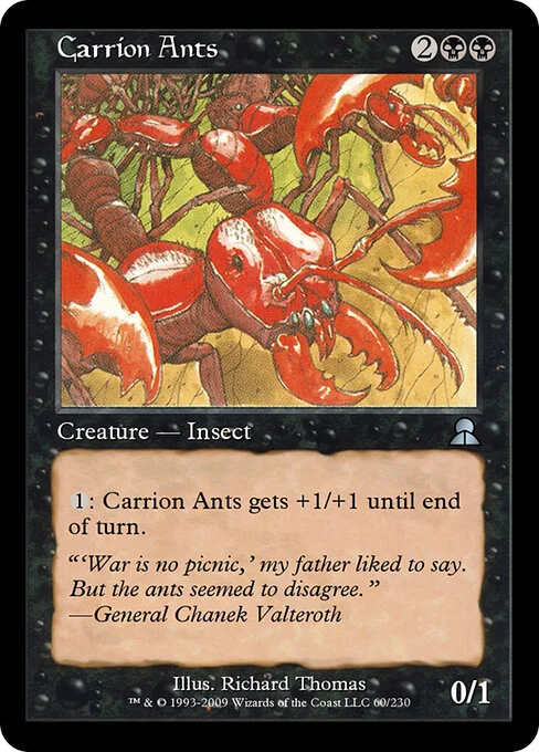 Carrion Ants, carta Magic di tipo Creature — Insect illustrata da Richard Thomas