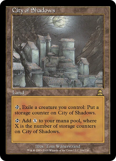 City of Shadows, carta Magic di tipo Land illustrata da Tom Wänerstrand
