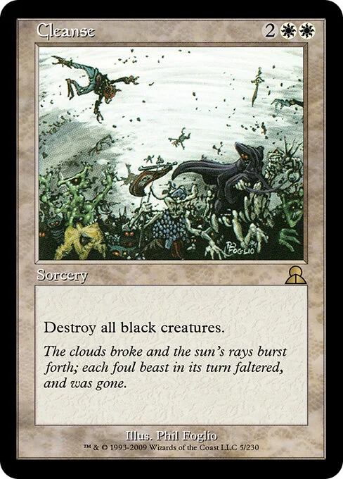 Cleanse, carta Magic di tipo Sorcery illustrata da Phil Foglio