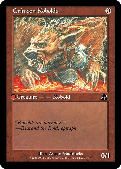 Crimson Kobolds, carta Magic di tipo Creature — Kobold illustrata da Anson Maddocks