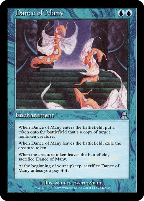 Dance of Many, carta Magic di tipo Enchantment illustrata da Sandra Everingham