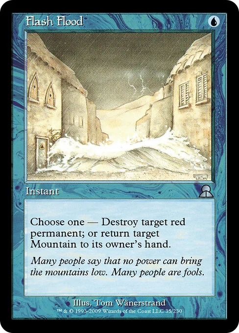 Flash Flood, carta Magic di tipo Instant illustrata da Tom Wänerstrand