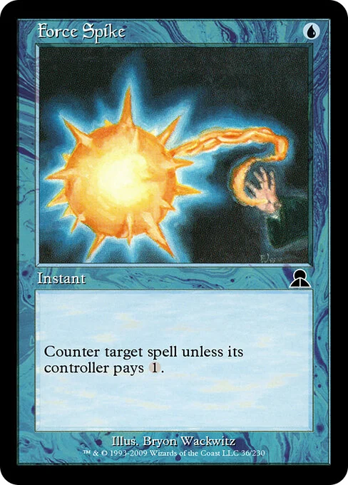 Force Spike, carta Magic di tipo Instant illustrata da Bryon Wackwitz