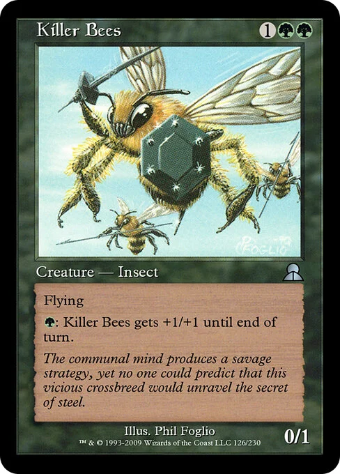 Killer Bees, carta Magic di tipo Creature — Insect illustrata da Phil Foglio
