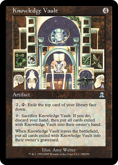 Knowledge Vault, carta Magic di tipo Artifact illustrata da Amy Weber