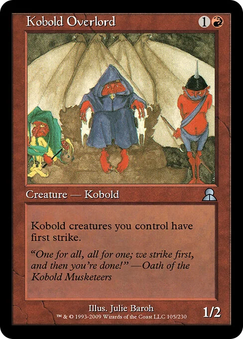 Kobold Overlord, carta Magic di tipo Creature — Kobold illustrata da Julie Baroh