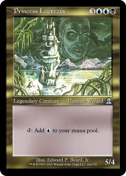 Princess Lucrezia, carta Magic di tipo Legendary Creature — Human Wizard illustrata da Edward P. Beard, Jr.