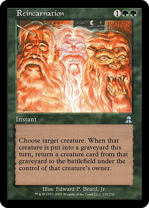 Reincarnation, carta Magic di tipo Instant illustrata da Edward P. Beard, Jr.