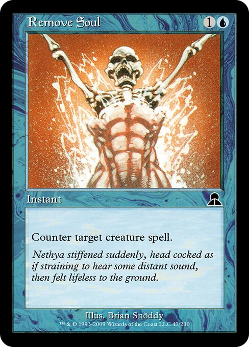 Remove Soul, carta Magic di tipo Instant illustrata da Brian Snõddy