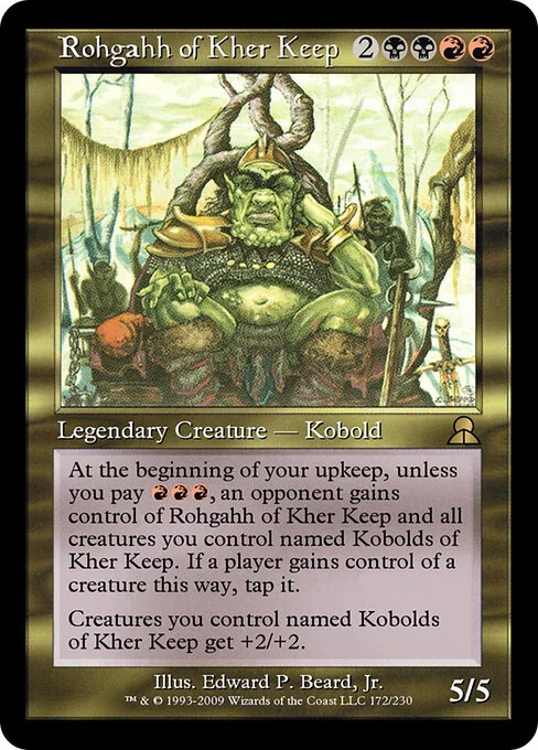 Rohgahh of Kher Keep, carta Magic di tipo Legendary Creature — Kobold illustrata da Edward P. Beard, Jr.