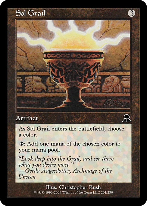 Sol Grail, carta Magic di tipo Artifact illustrata da Christopher Rush