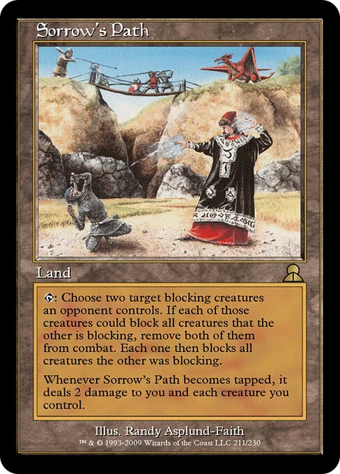 Sorrow's Path, carta Magic di tipo Land illustrata da Randy Asplund-Faith