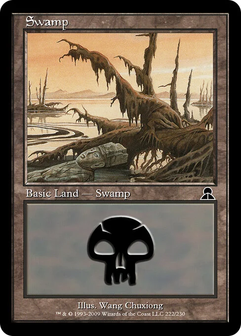 Swamp, carta Magic di tipo Basic Land — Swamp illustrata da Wang Chuxiong