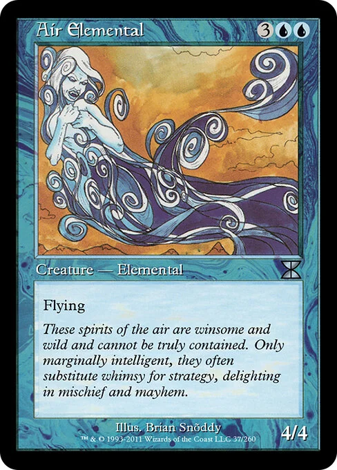 Air Elemental, carta Magic di tipo Creature — Elemental illustrata da Richard Thomas