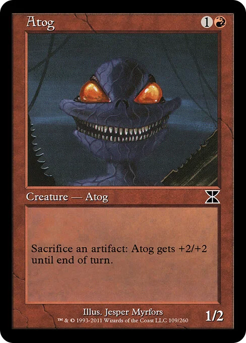 Atog, carta Magic di tipo Creature — Atog illustrata da Jesper Myrfors