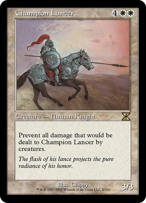 Champion Lancer, carta Magic di tipo Creature — Human Knight illustrata da Chippy