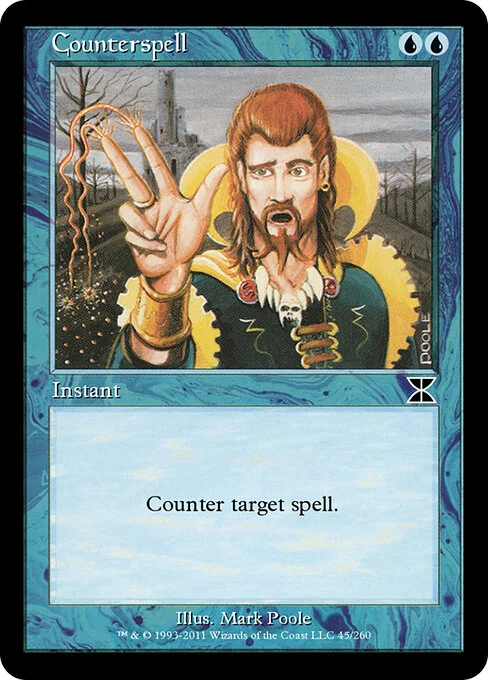 Counterspell, carta Magic di tipo Instant illustrata da Mark Poole