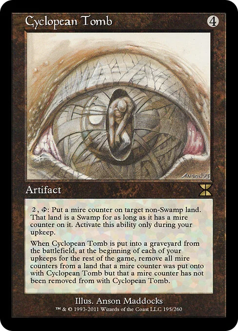 Cyclopean Tomb, carta Magic di tipo Artifact illustrata da Anson Maddocks
