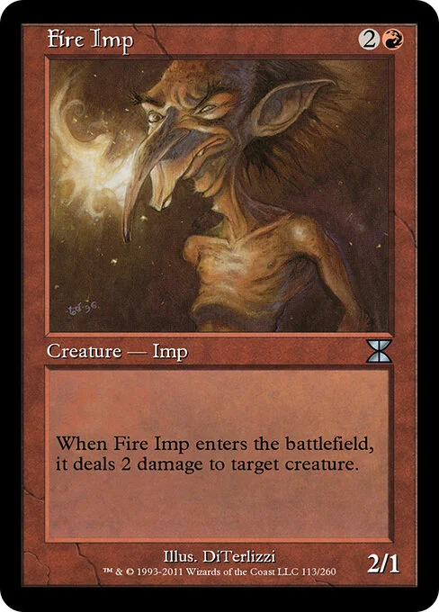 Fire Imp, carta Magic di tipo Creature — Imp illustrata da DiTerlizzi