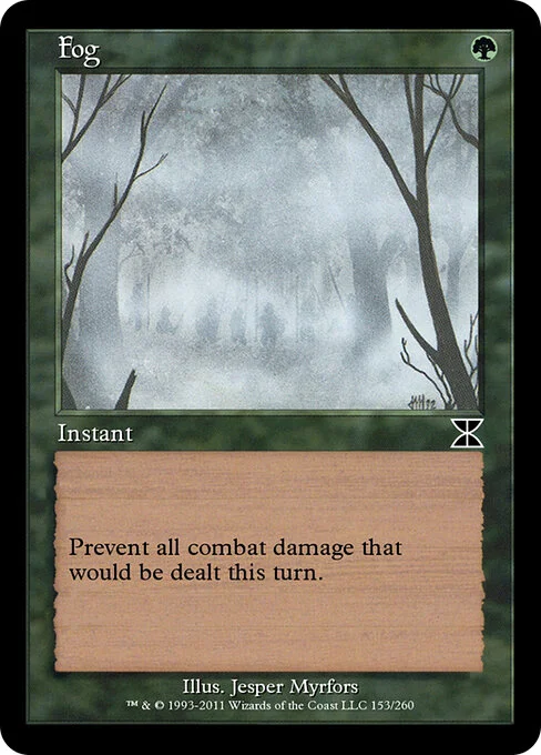 Fog, carta Magic di tipo Instant illustrata da Jesper Myrfors
