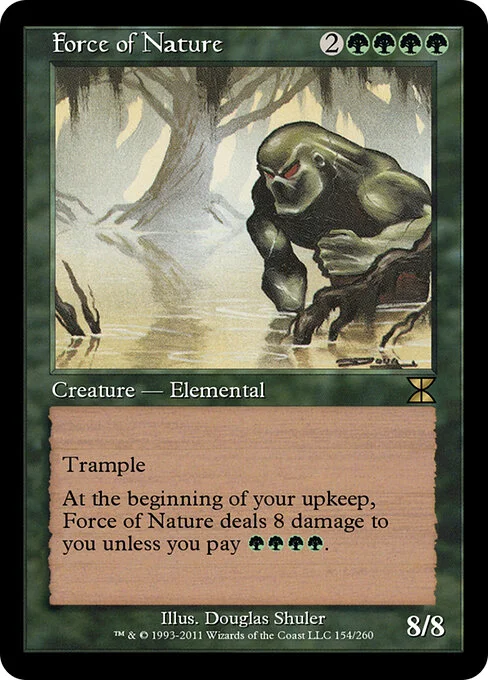 Force of Nature, carta Magic di tipo Creature — Elemental illustrata da Douglas Shuler