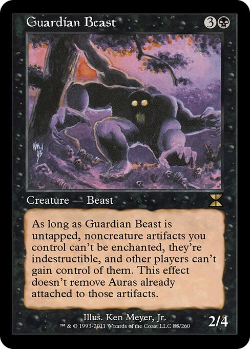 Guardian Beast, carta Magic di tipo Creature — Beast illustrata da Ken Meyer, Jr.