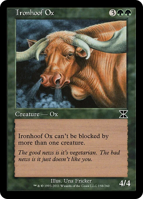 Ironhoof Ox, carta Magic di tipo Creature — Ox illustrata da Una Fricker
