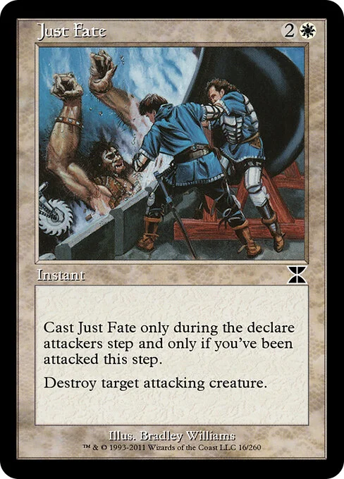 Just Fate, carta Magic di tipo Instant illustrata da Bradley Williams