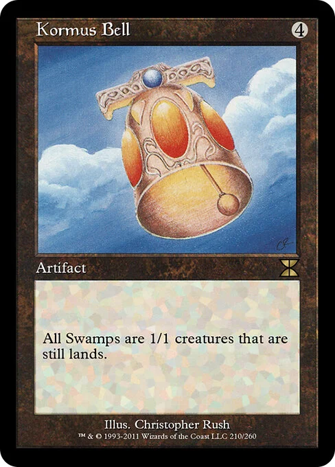 Kormus Bell, carta Magic di tipo Artifact illustrata da Christopher Rush