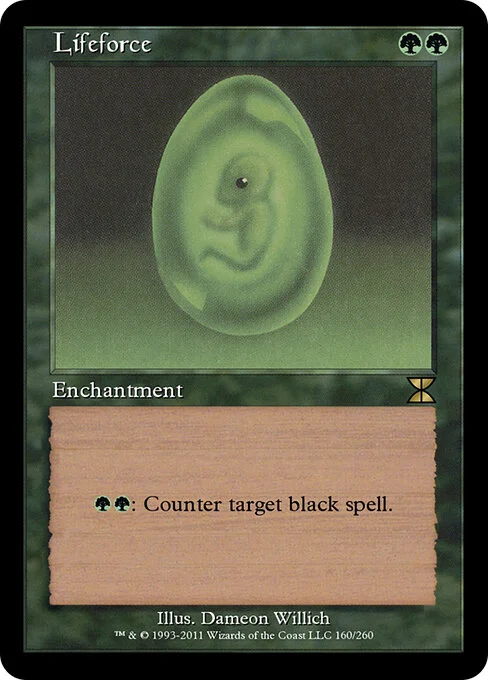 Lifeforce, carta Magic di tipo Enchantment illustrata da Dameon Willich