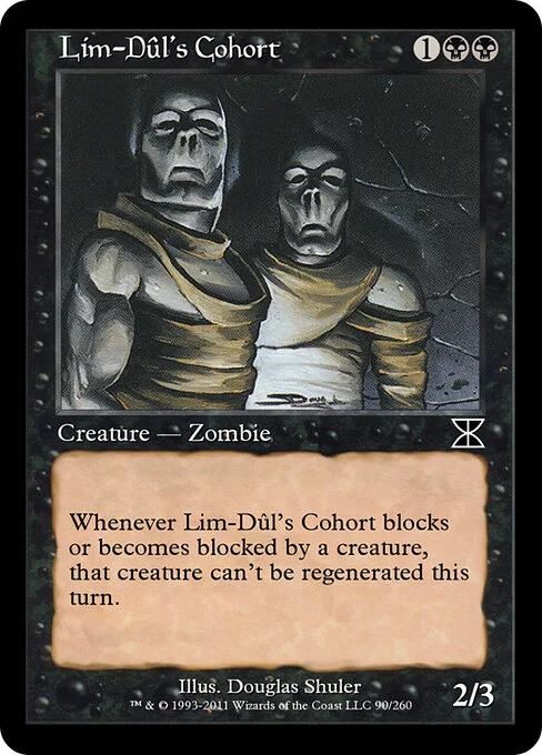 Lim-Dûl's Cohort, carta Magic di tipo Creature — Zombie illustrata da Douglas Shuler