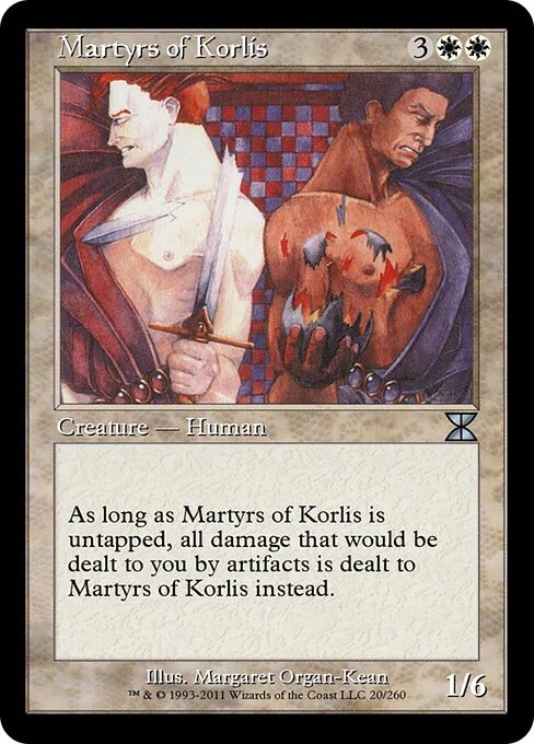 Martyrs of Korlis, carta Magic di tipo Creature — Human illustrata da Margaret Organ-Kean