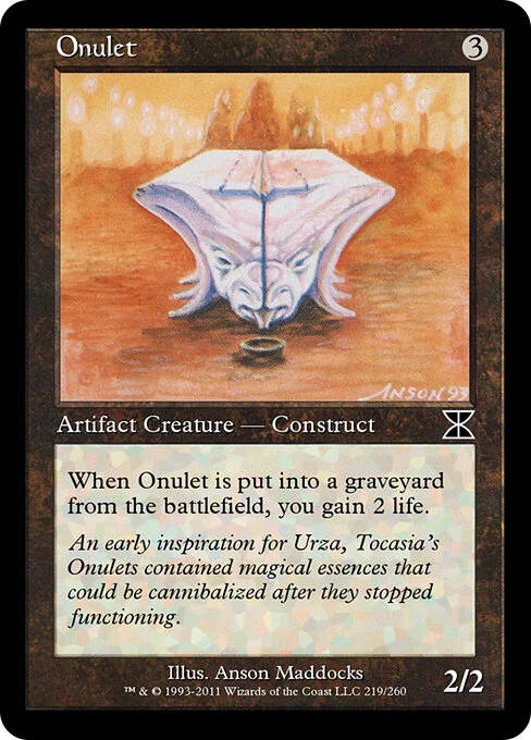 Onulet, carta Magic di tipo Artifact Creature — Construct illustrata da Anson Maddocks