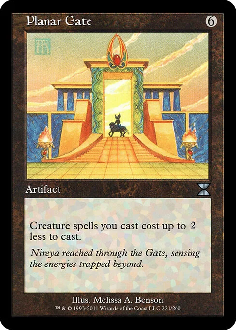 Planar Gate, carta Magic di tipo Artifact illustrata da Melissa A. Benson