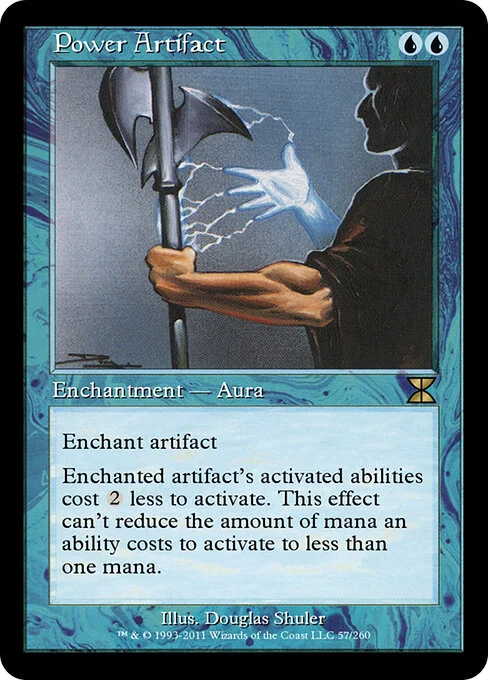 Power Artifact, carta Magic di tipo Enchantment — Aura illustrata da Douglas Shuler