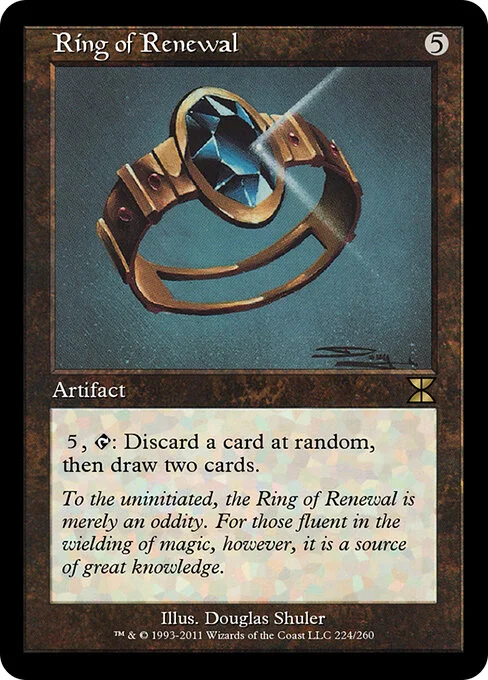 Ring of Renewal, carta Magic di tipo Artifact illustrata da Douglas Shuler