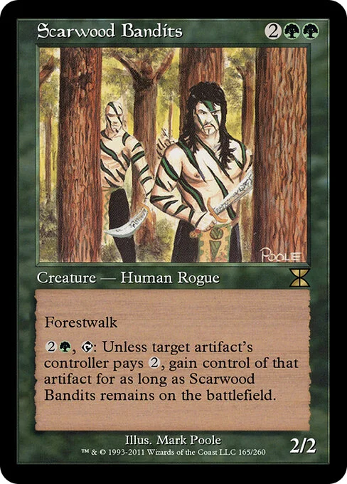 Scarwood Bandits, carta Magic di tipo Creature — Human Rogue illustrata da Mark Poole