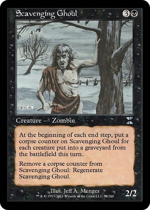Scavenging Ghoul, carta Magic di tipo Creature — Zombie illustrata da Jeff A. Menges