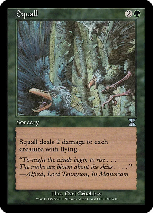 Squall, carta Magic di tipo Sorcery illustrata da Carl Critchlow