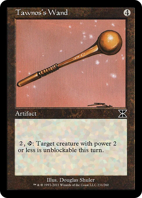 Tawnos's Wand, carta Magic di tipo Artifact illustrata da Douglas Shuler
