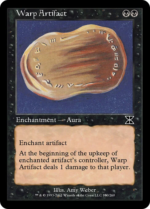 Warp Artifact, carta Magic di tipo Enchantment — Aura illustrata da Amy Weber