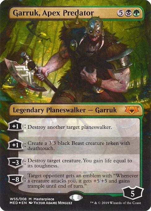 Garruk, Apex Predator, carta Magic di tipo Legendary Planeswalker — Garruk illustrata da Victor Adame Minguez