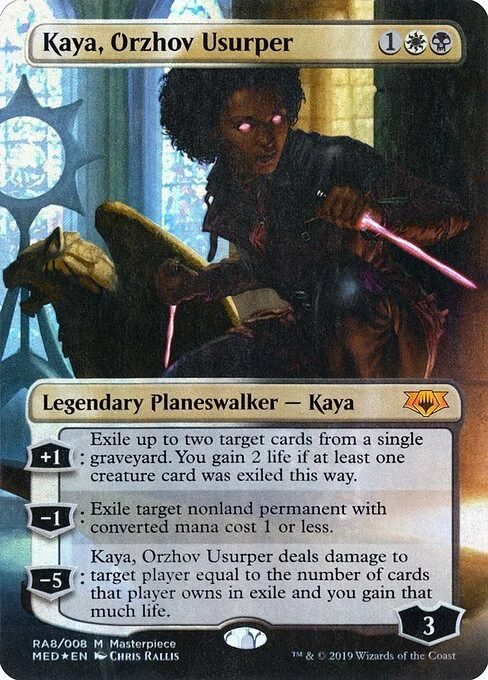 Kaya, Orzhov Usurper, carta Magic di tipo Legendary Planeswalker — Kaya illustrata da Chris Rallis