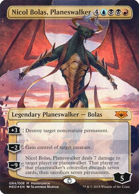 Nicol Bolas, Planeswalker, carta Magic di tipo Legendary Planeswalker — Bolas illustrata da Slawomir Maniak